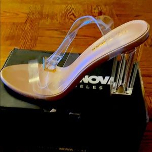 Transparent Heels Size 9 FASHION NOVA